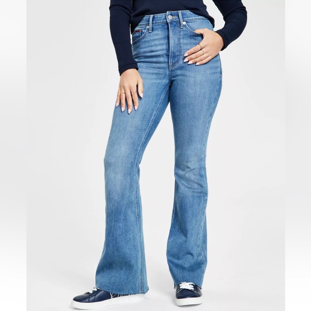 Tommy Hilfiger “high rise flare” jeans sz 14